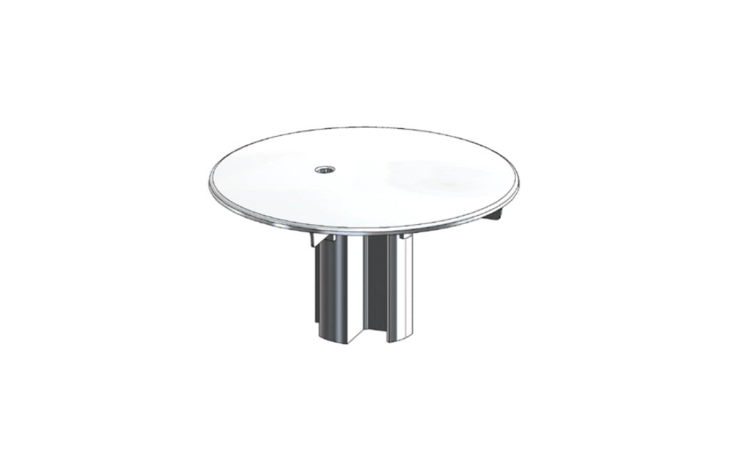 Coperchio Ricambio Ghidi ABS Cromato Diametro 80