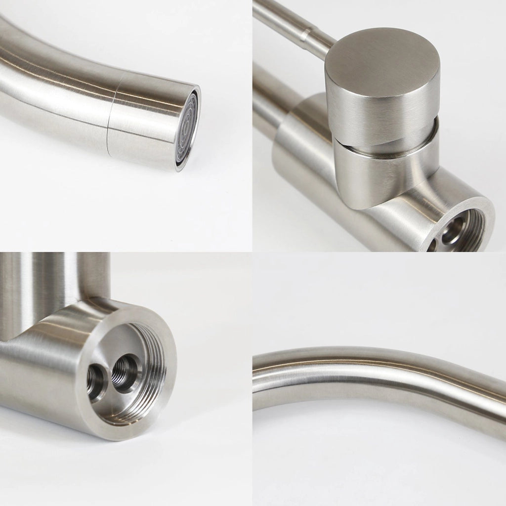 ZMH Miscelatore in acciaio inox con miscelatore girevole a 360°3 stili disponibili