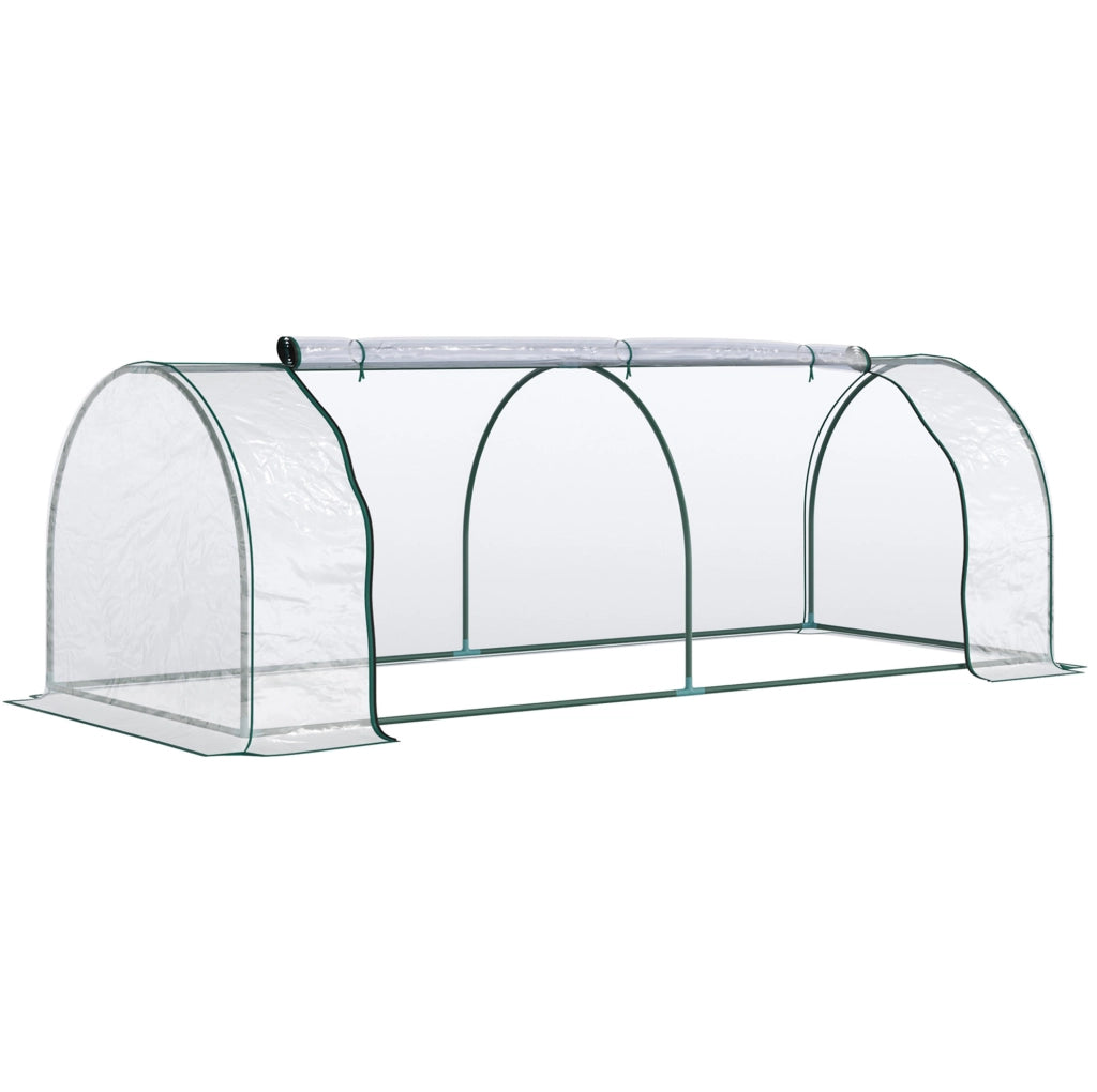 Serra da giardino in PVC trasparente 250x100x80 cm