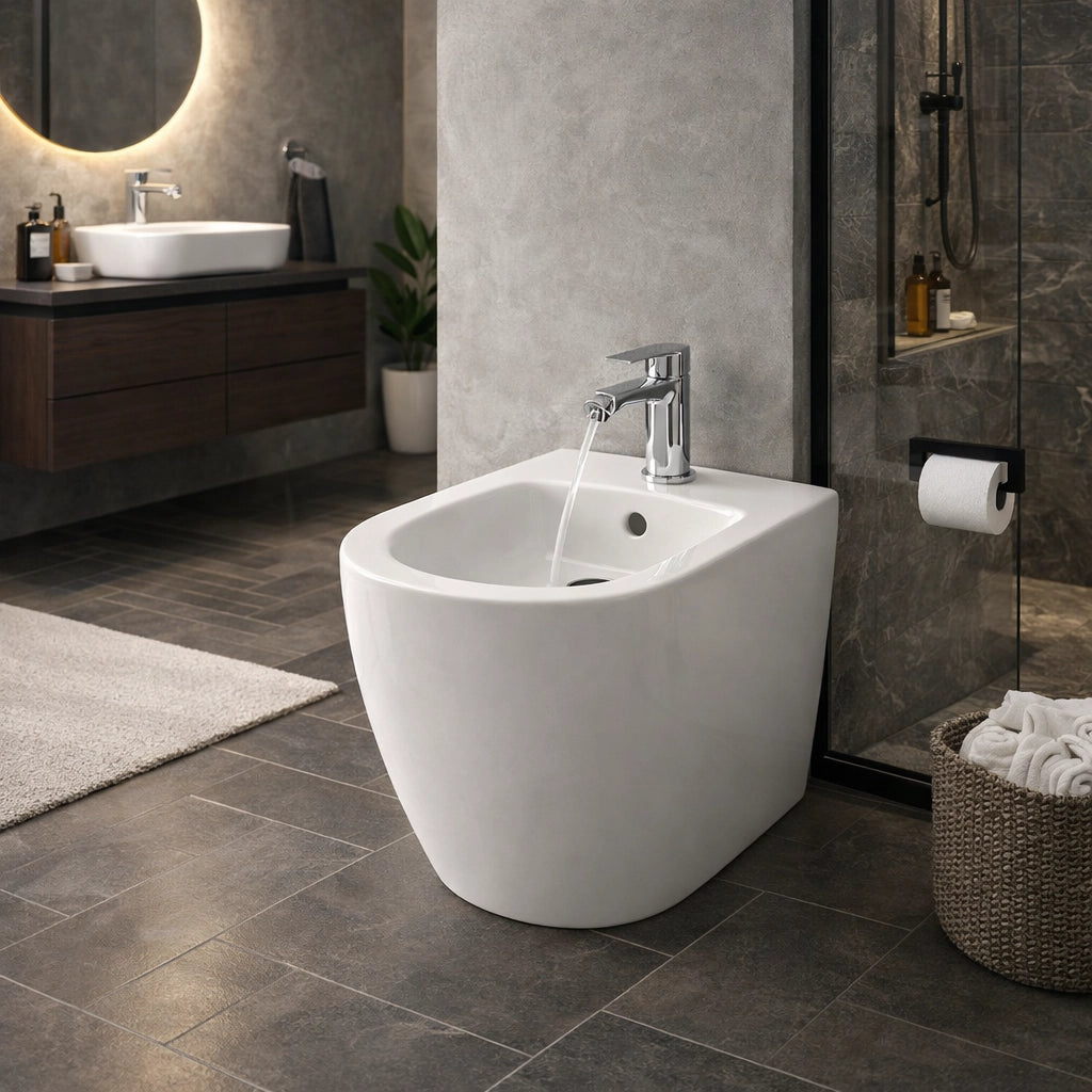 Rubinetto Bidet Cromato Monocomando con Bocca Orientabile 94001