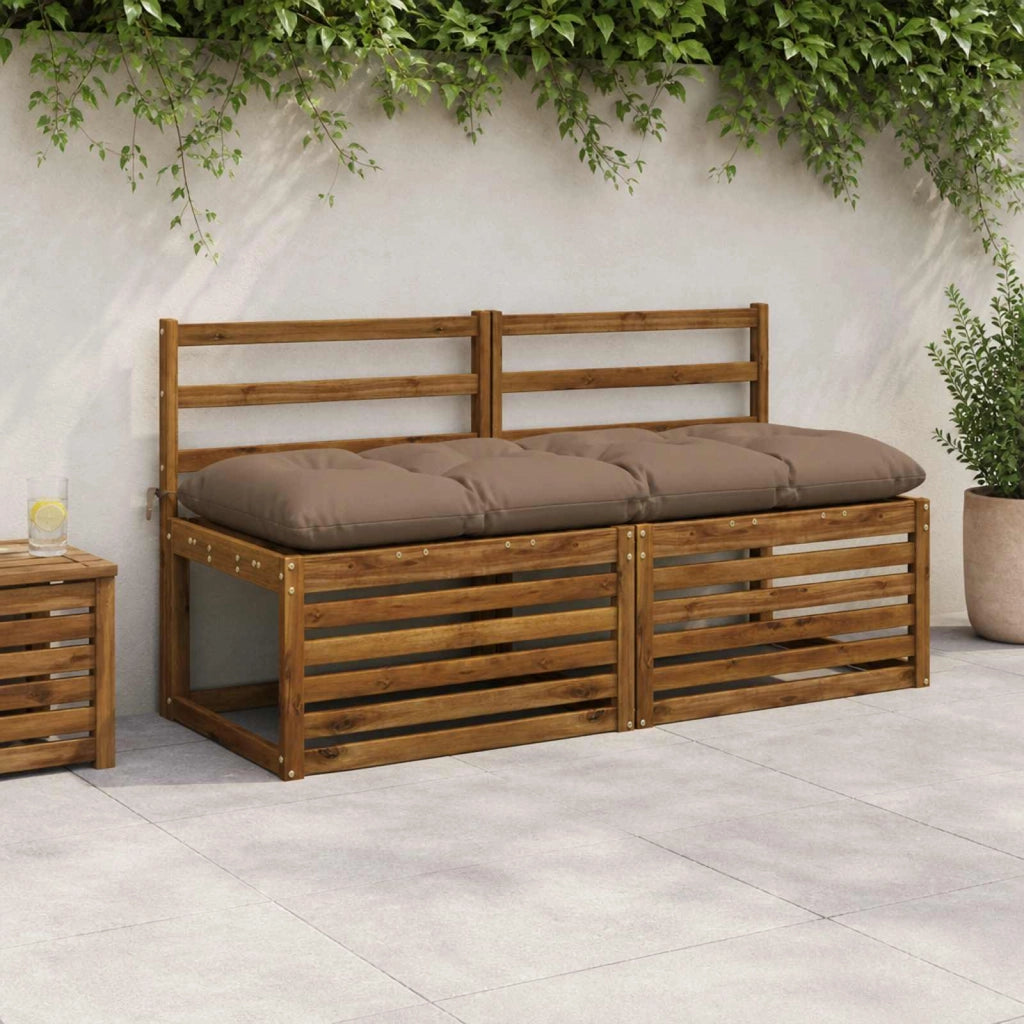 Cuscino per panchina VIANEN 100% Poliestere Tortora 952802