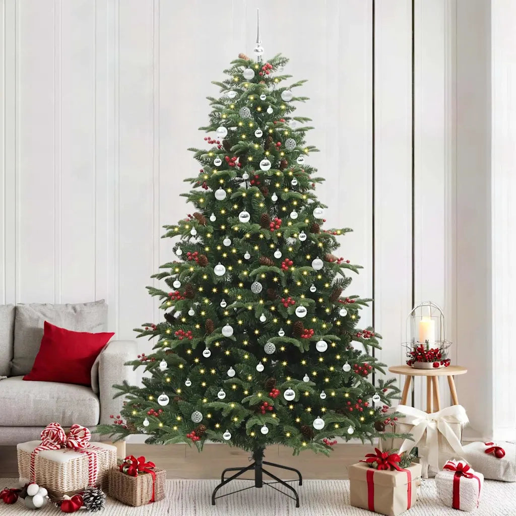 Albero di Natale artificiale con 300 LED Verde 240 cm 3395573