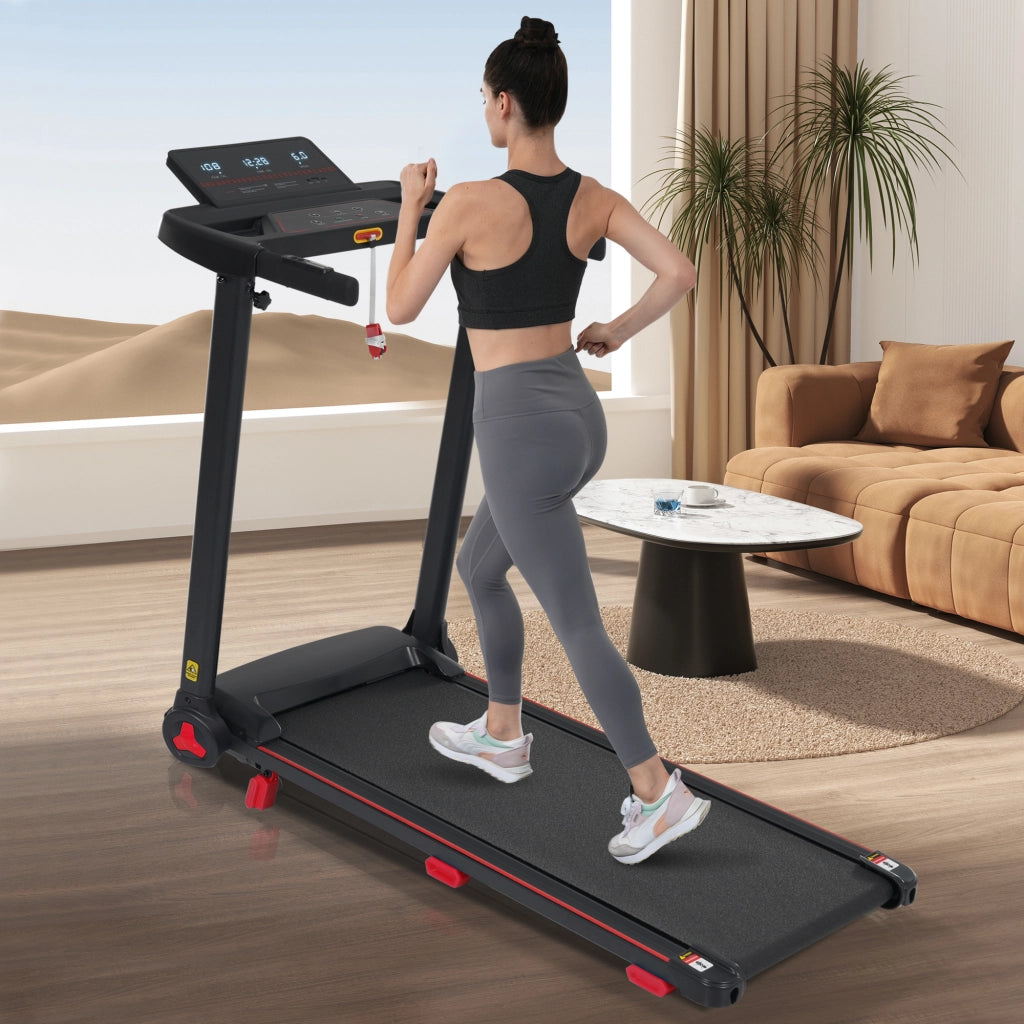 Tapis roulant pieghevole da casa con inclinazione 8%; 3;0 PS; 14 km/h; sensori cardiaci e ricarica USB/Type-C