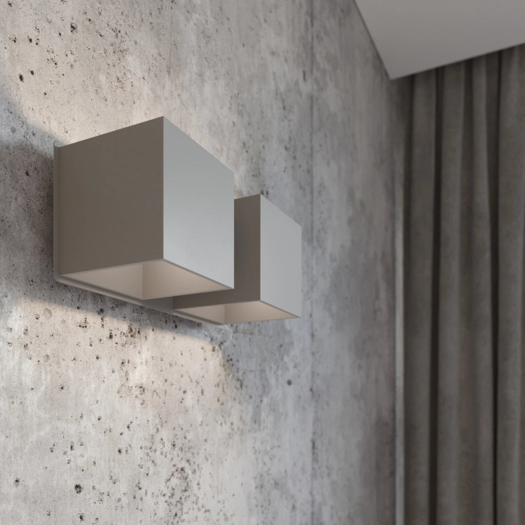 Lampada da parete QUAD 2 grigio