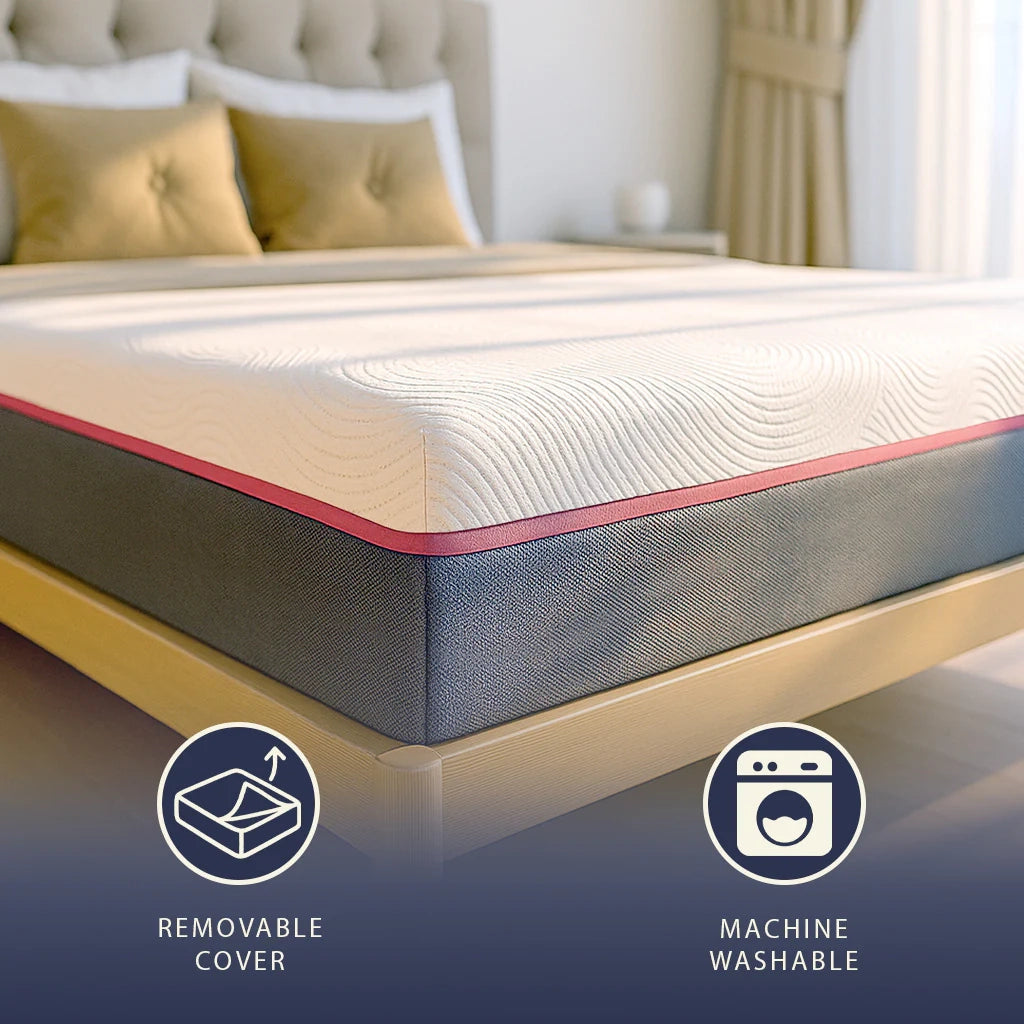 Materasso 90x200 Memory Breeze e Molle Insacchettate | Altezza 30 cm |  Sfoderabile, Anallergico e Traspirante | Made in Italy