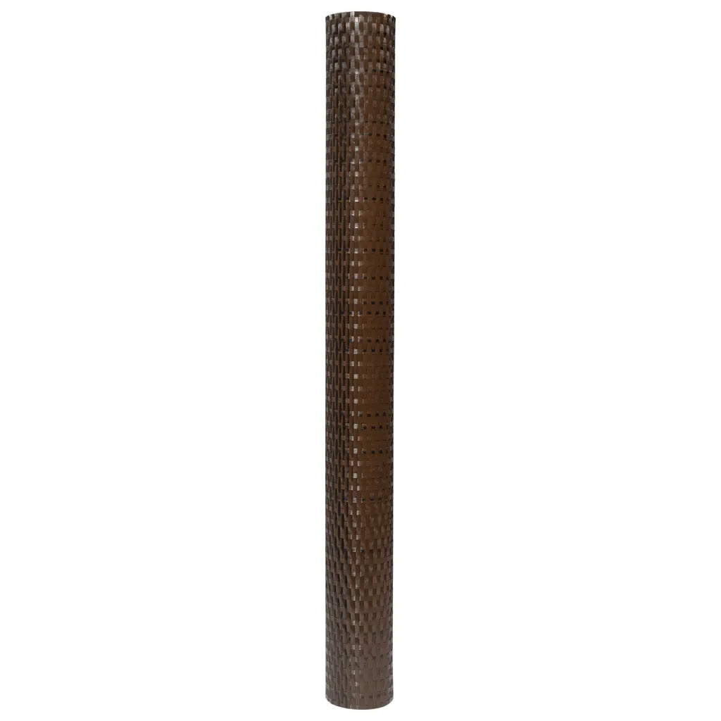 Schermo da balcone | Paravento da Balcone Marrone e Nero 1000x80 cm in Polyrattan