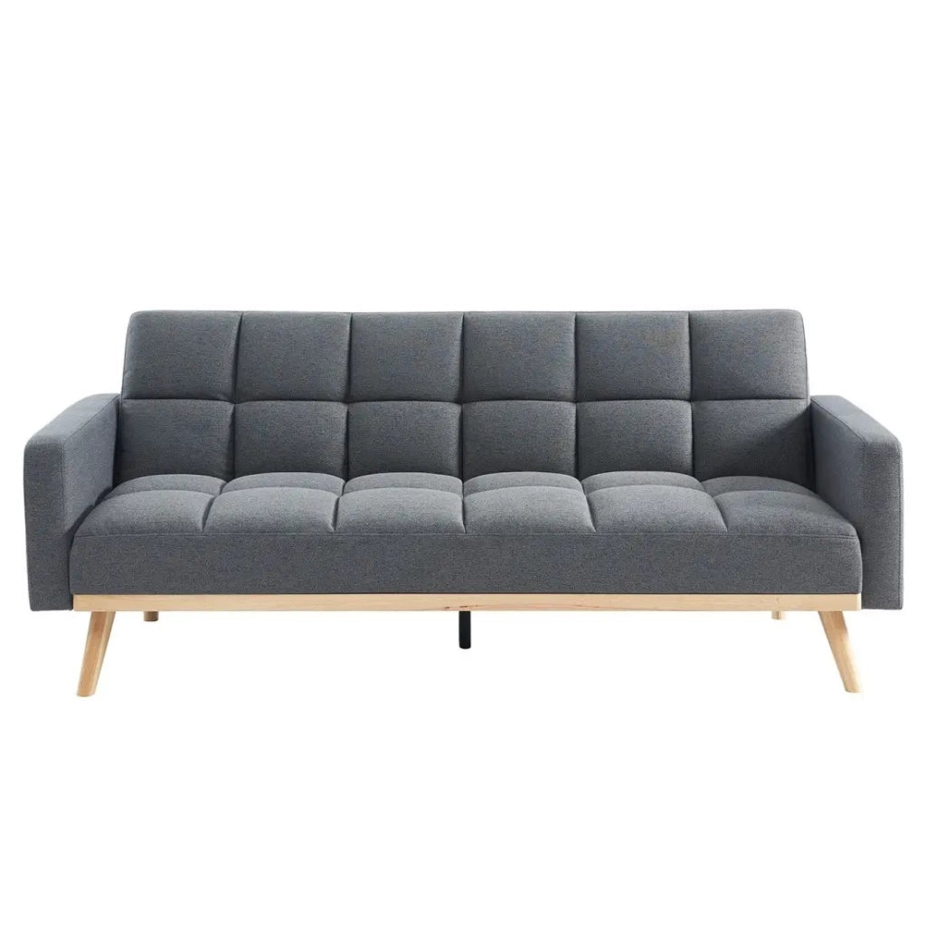 Divano 3 posti trasformabile ADONA - Grigio chiaro - Stile scandinavo