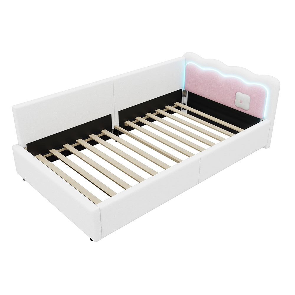 Daybed - Xylo - 90x200 cm LED pile bianco