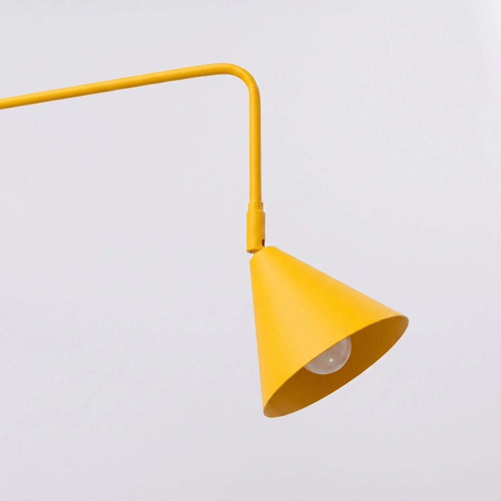 Applique NOX 2 giallo con interruttore