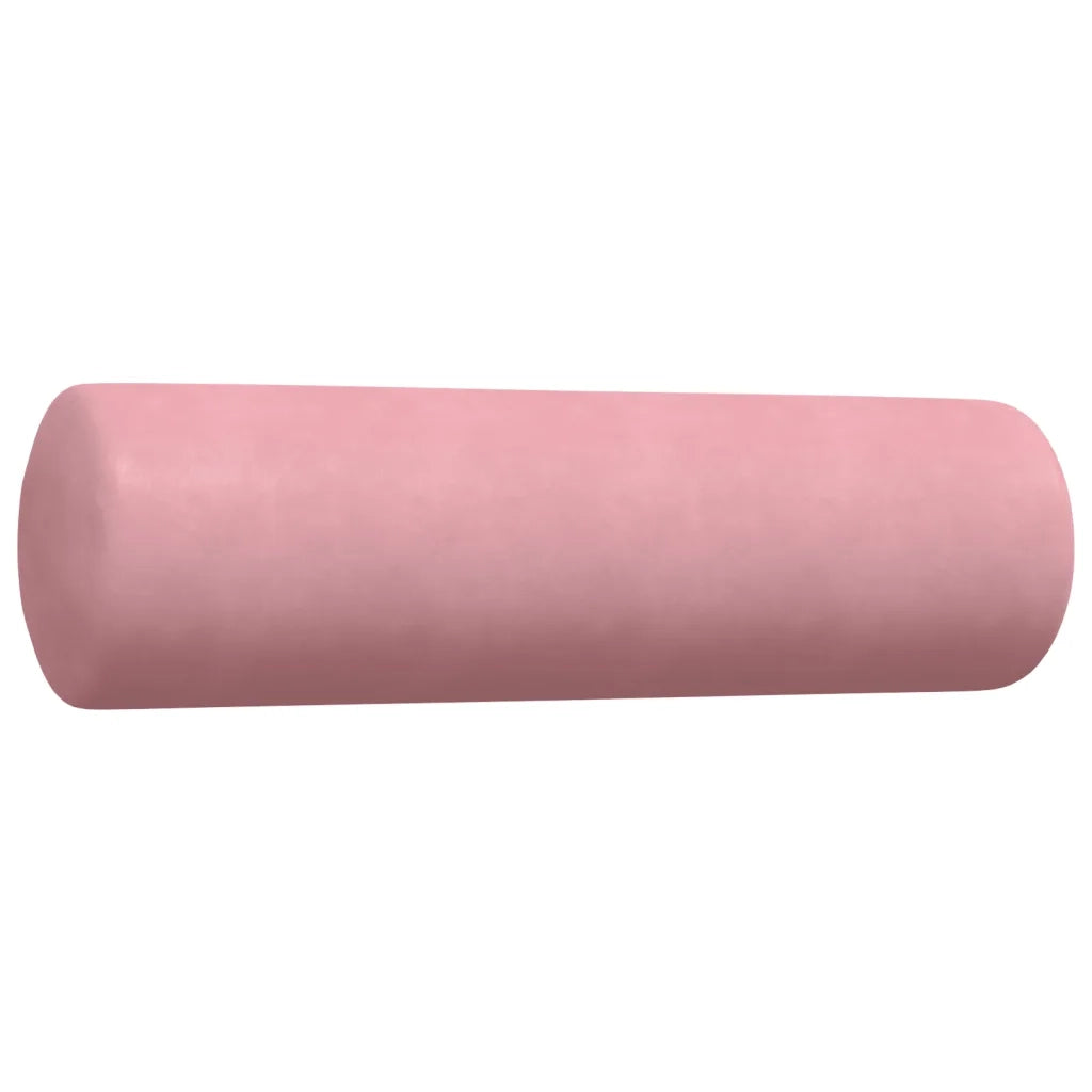 Set di Divani 3 pz con Cuscini e Rinforzi rosa in Velluto
