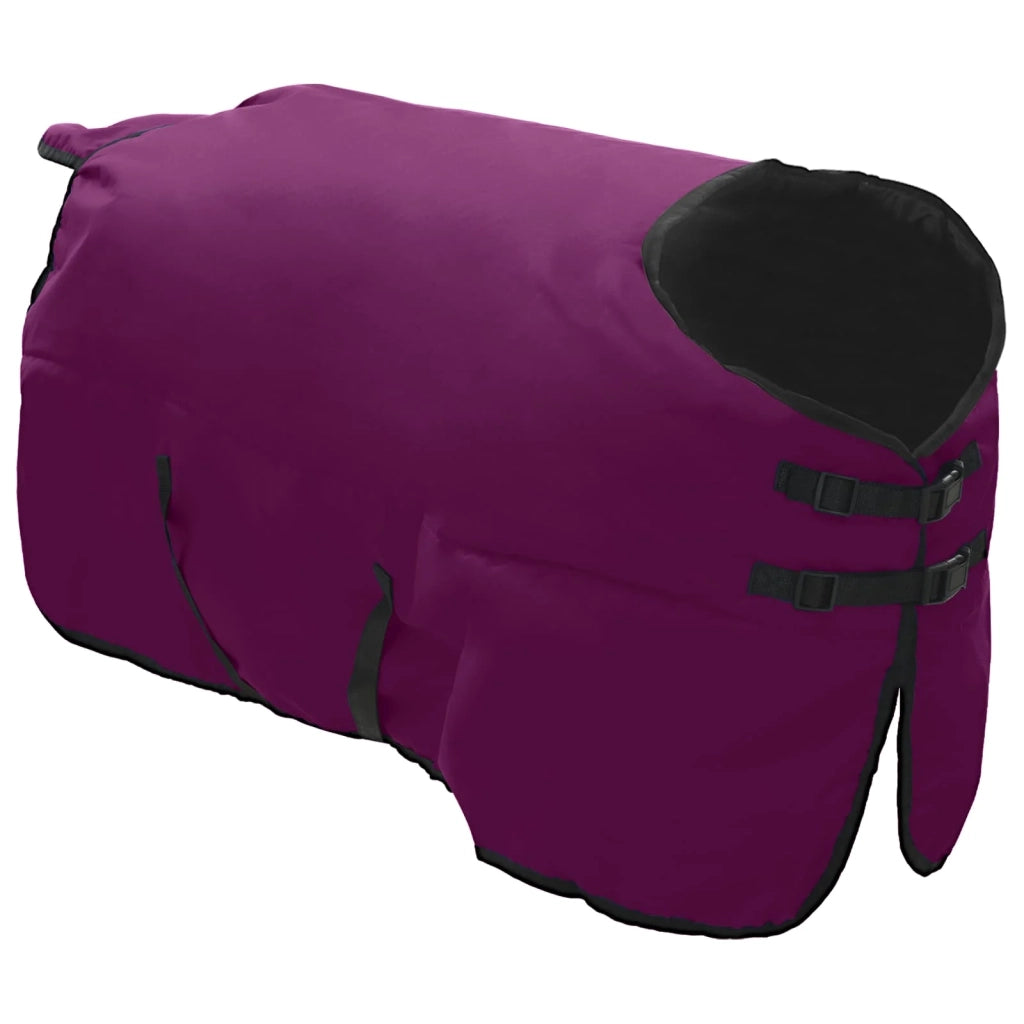 Coperta per Cavalli Verde Scuro e Nero 155 cm Poliestere 42013095