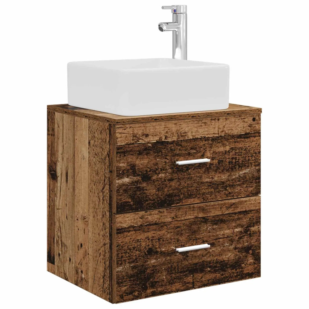 Set di mobili per il bagno 5 pz Legno antico 3406853