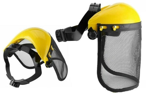 Visiera a rete regolabile maschera protettiva per decespugliatore a scoppio