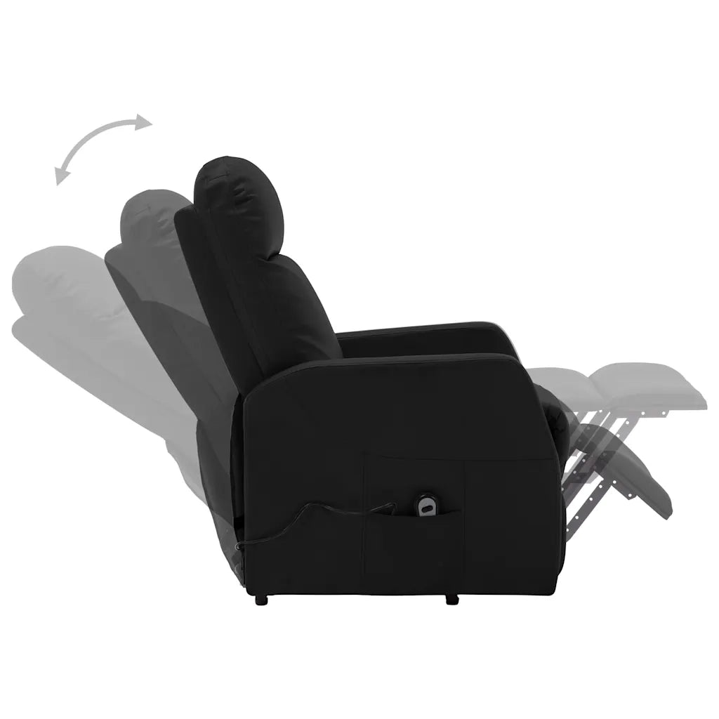 Poltrona Alzapersona Nera in Similpelle 321366