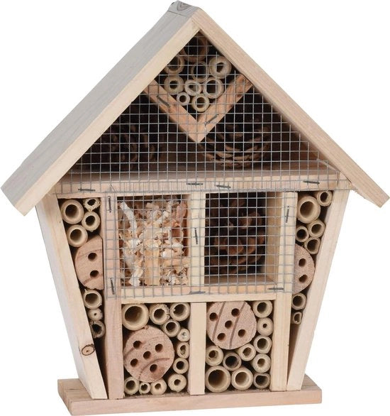 Hotel per insetti volanti per api farfalle e libellule da appendere 25 x 10 x 29 cm