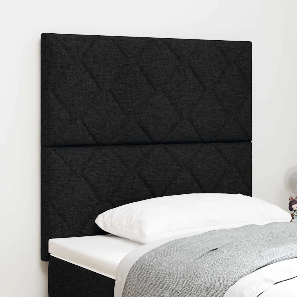 Testiera | Testata Nero 100 cm Tessuto