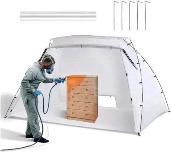 Kit di verniciatura portatile - Spazzolatrice - Cassetta di verniciatura - Adatto per accessori di verniciatura