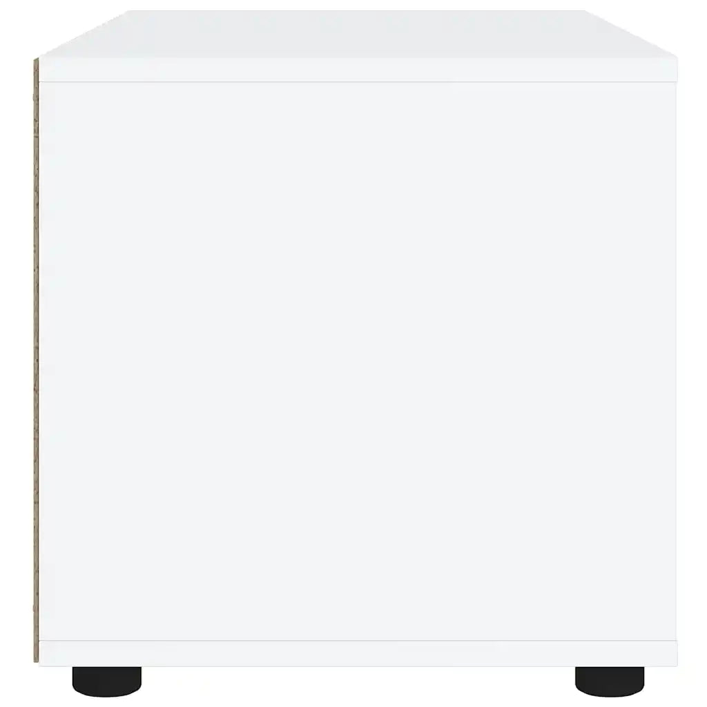 Mobile TV | Armadietto TV | Mobile Porta TV VISNES Bianco 100x40x38 cm in Legno Multistrato