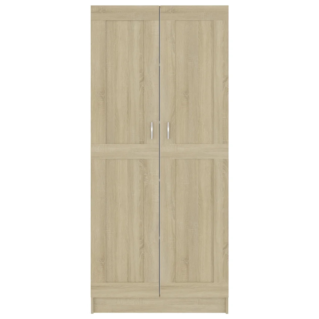 Libreria-Scaffale per Libri-Mobile di Stoccaggio Rovere Sonoma 82,5x30,5x185,5 cm in Legno Multistrato