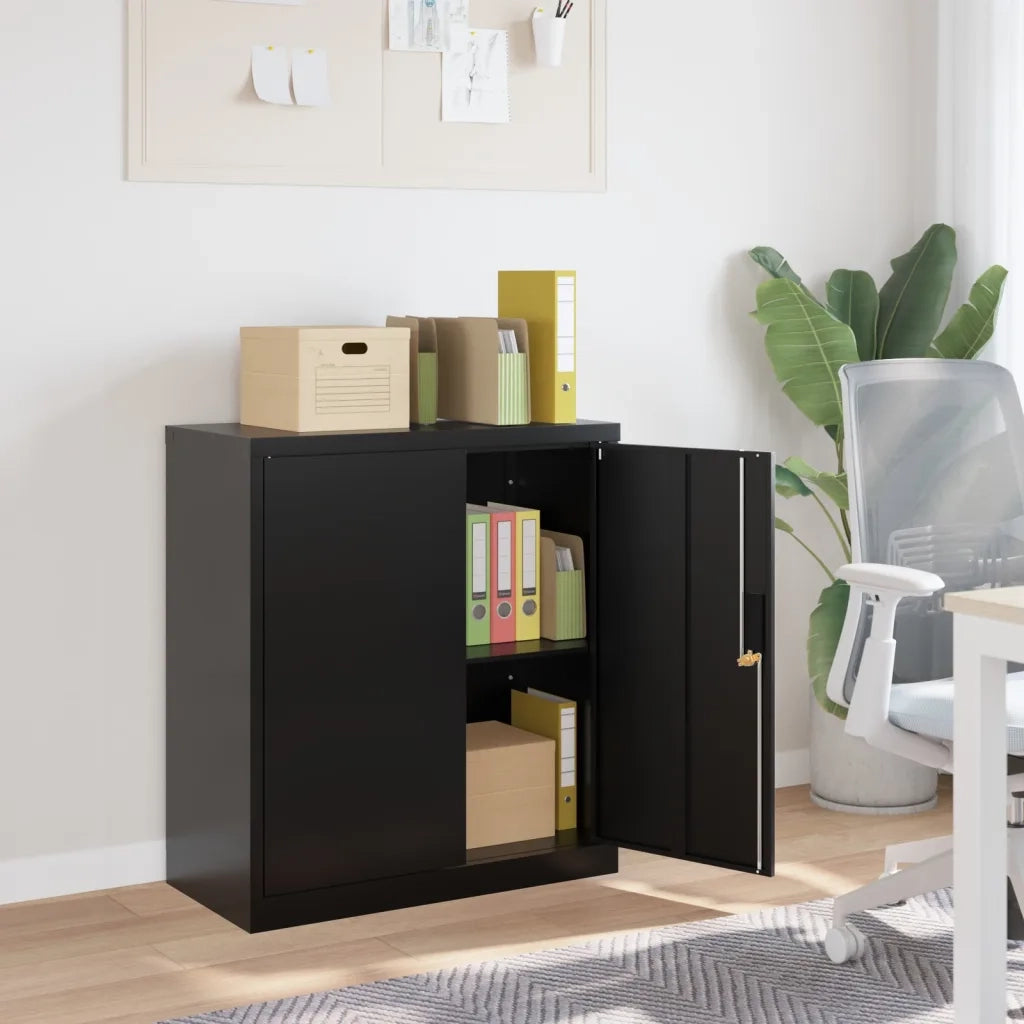 Armadio Classificatore Nero 79x40x90 cm in Acciaio CFW9251090
