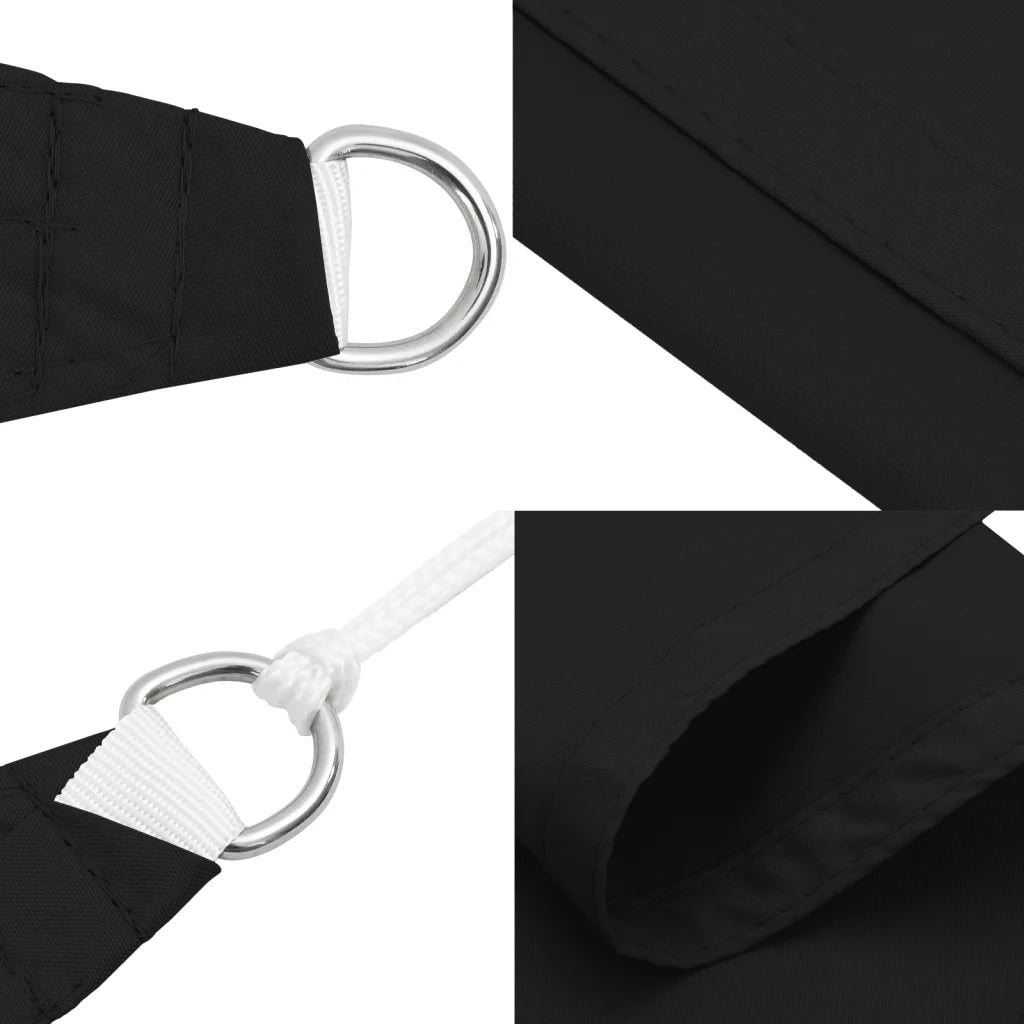Vela Ombreggiante-Parasole a vela Oxford Rettangolare 6x7 m Nero