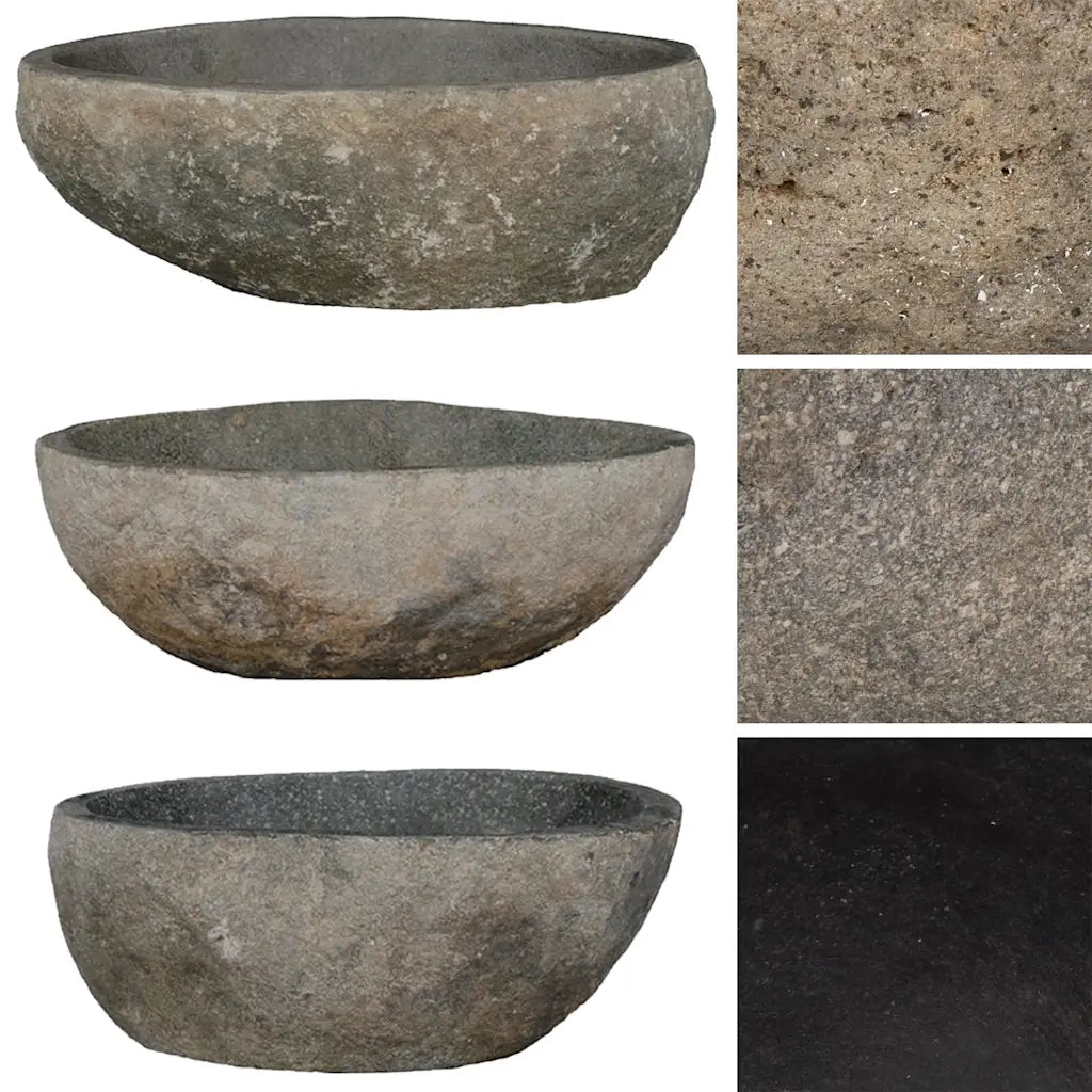 Lavandino in Pietra di Fiume Ovale (29-38)x(24-31) cm 146212