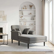 Chaise longue Grigio Scuro Velluto 42048041