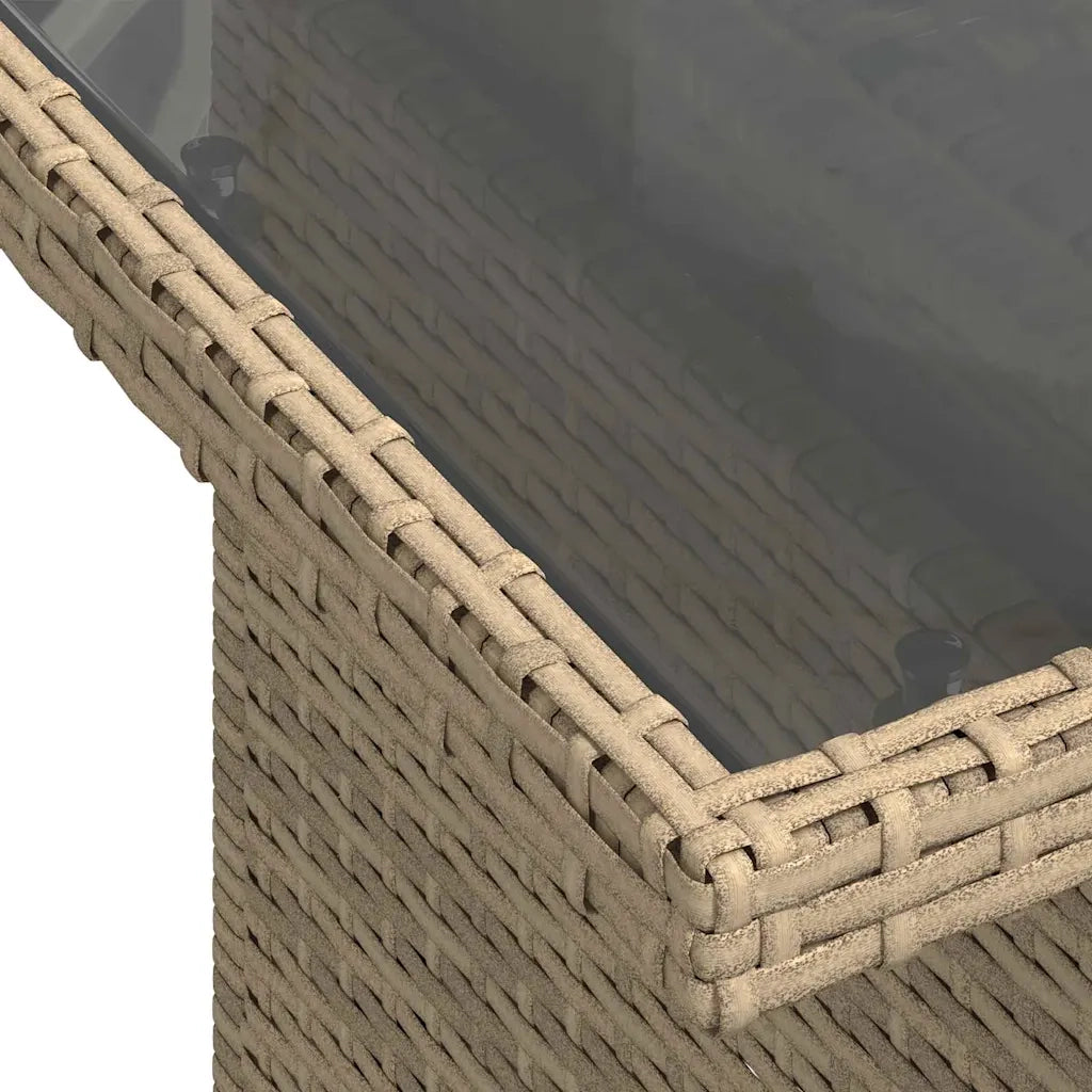 Set Divano da Giardino con cuscino 7 pcs Beige polyrattan 3359677