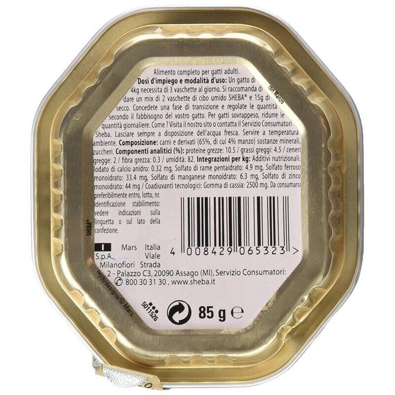 SHEBA CLASSICS GATTO PATÈ DI MANZO 85 GR