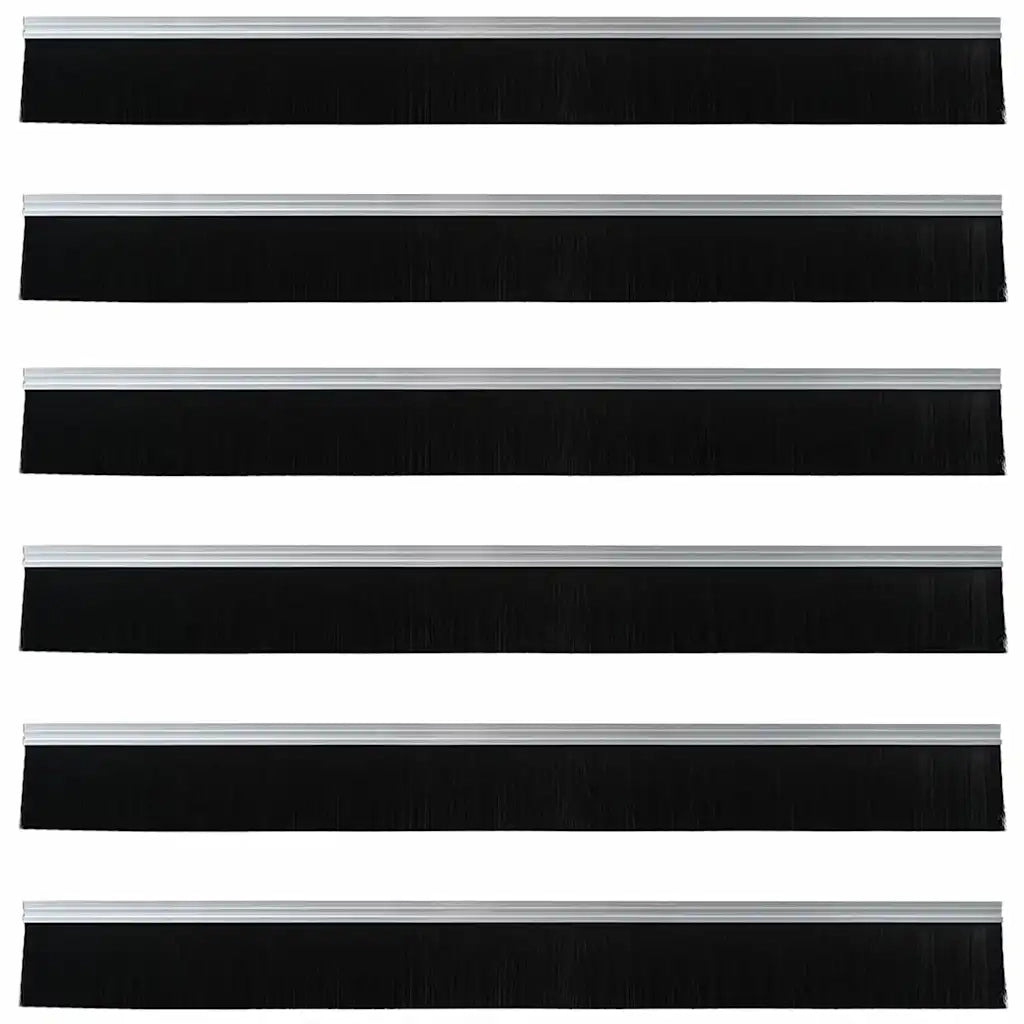 Spazzole per porte autoadesive 6 pz Argento 100 cm CFW8797059