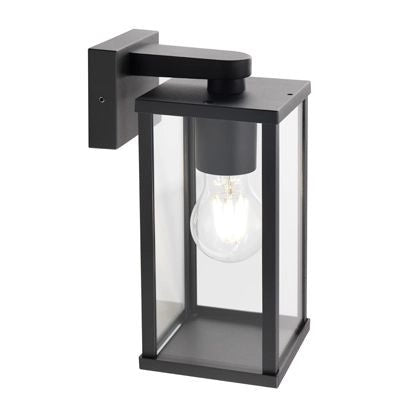 Applique In Basso E27 linea aurea nero