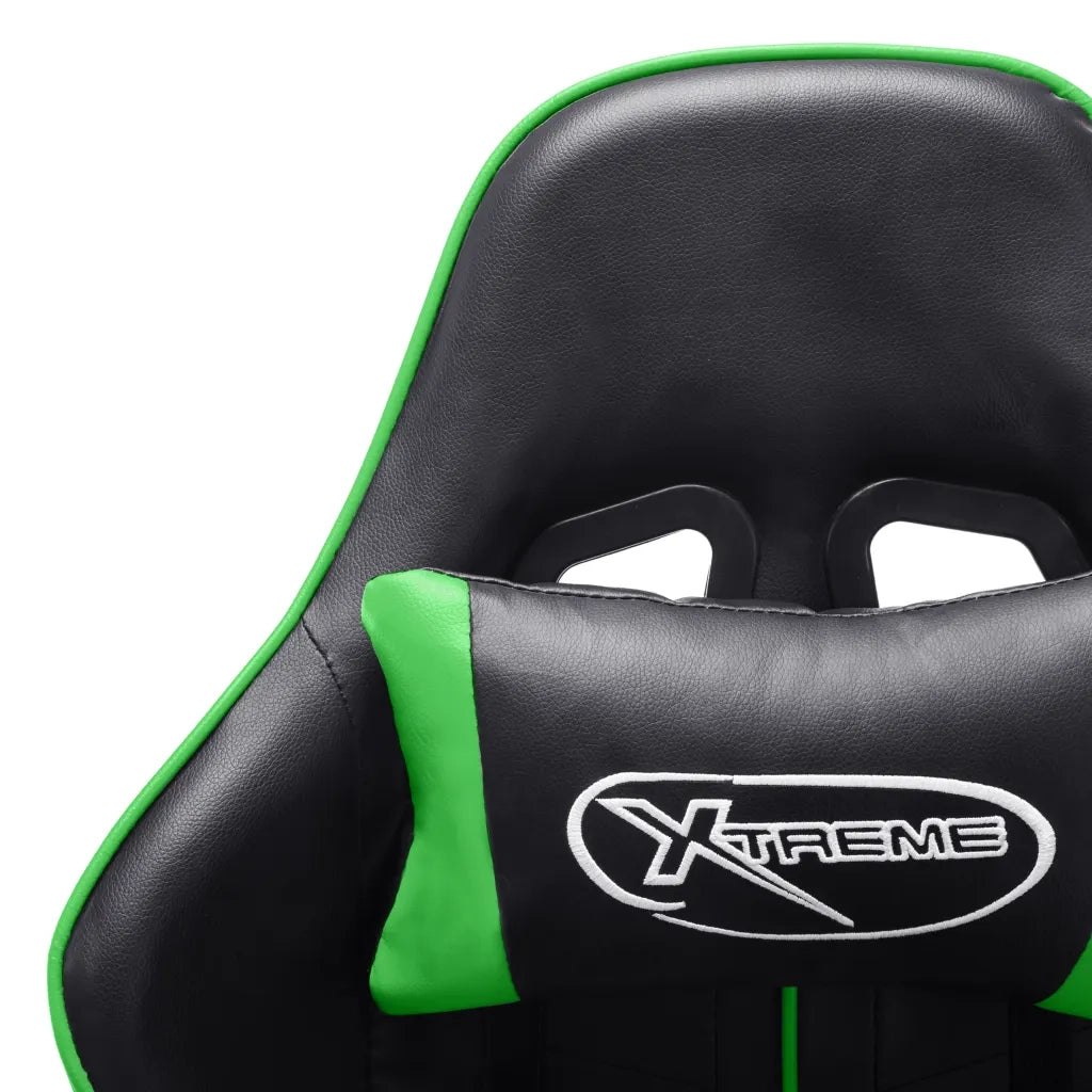 Sedia da Gaming | Sedia da e-sports Nera e Verde in Similpelle