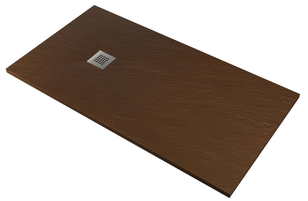 Piatto Doccia in Pietra 90x120 cm Pedrinelli Ardesia Stone Side Marrone