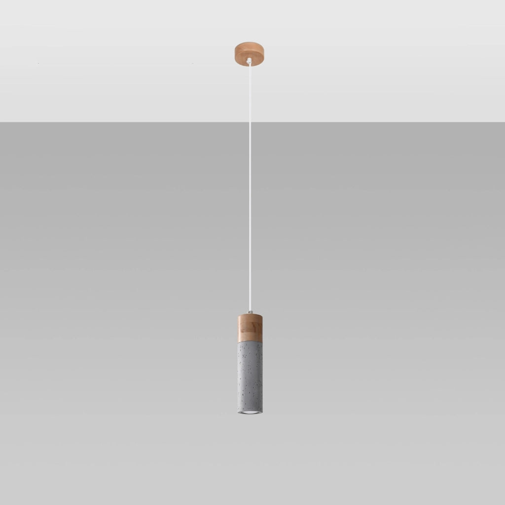 Lampada a sospensione ZANE 1 grigio