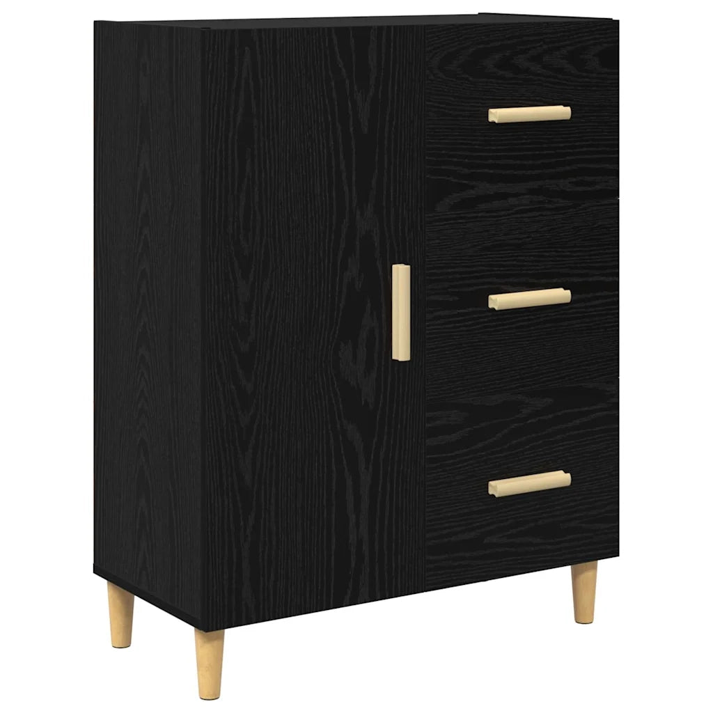 Credenza Rovere Nero 34,5 x 34 x 180 cm Legno multistrato 3416223