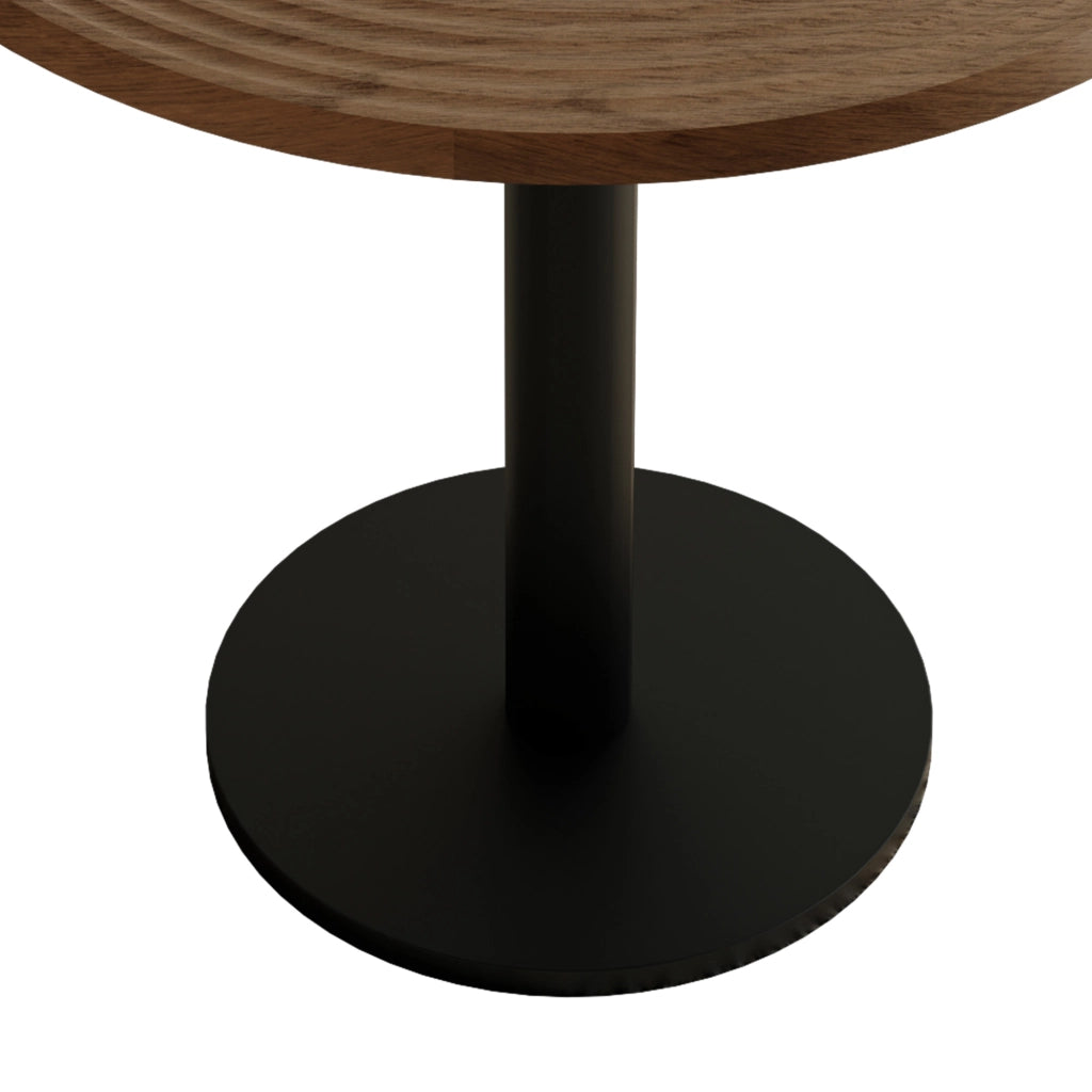Tavolo da pranzo rotondo con base a tulipano, per cucina e sala da pranzo, in MDF e metallo, legno, 80 × 76 cm