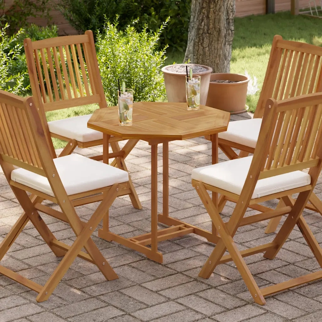 Dessus de table 70x70x2,5 cm octogonal bois de teck massif