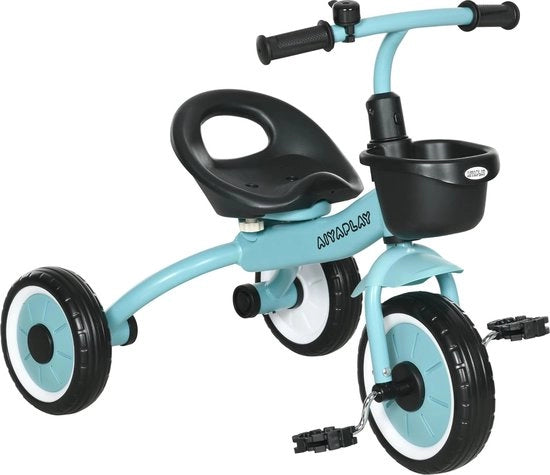 Duwfiets per tre ruote per bambini con parasole e sostegno per i piedi - Adatto da 9 mesi a 5 anni - Verde