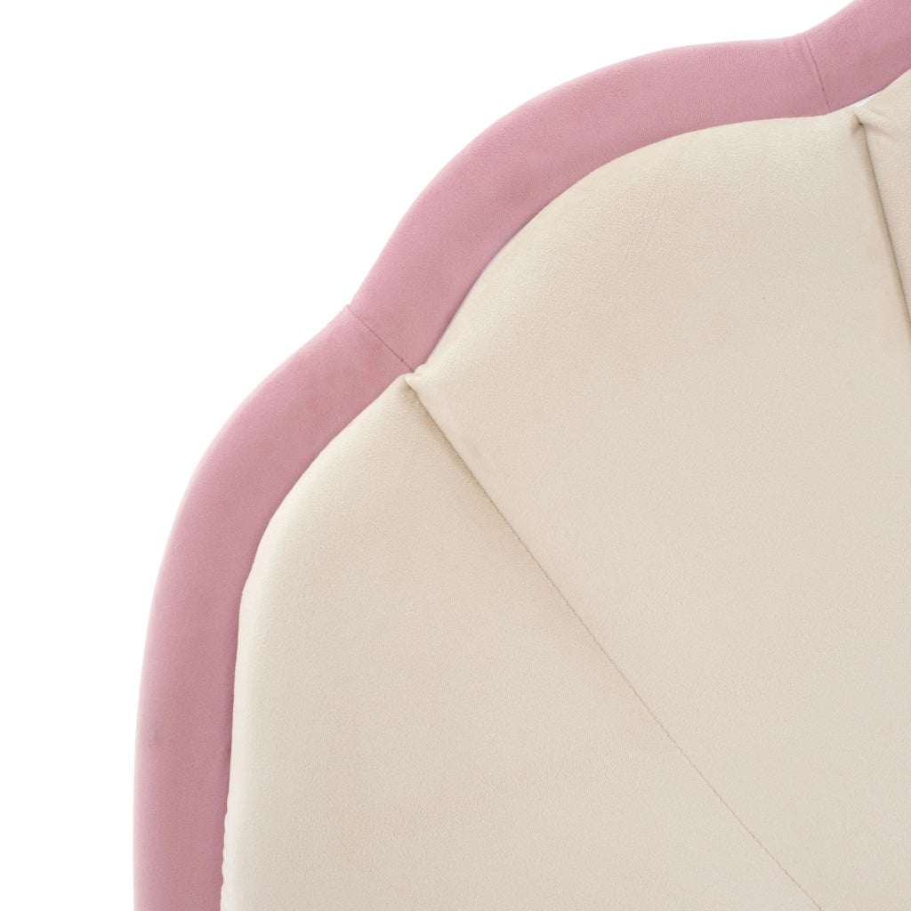 Letto singolo 90 ¡Á 200 cm con testiera imbottita LED multicolore in PU rosa e bianco con rete a doghe