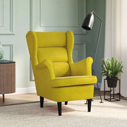 Poltrona-Divano Sedia Giallo Senape in Velluto