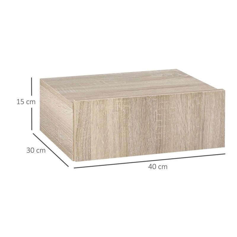 SET 2 COMODINI SOSPESI IN LEGNO COLORE LEGNO