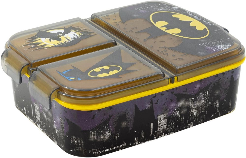 Sandwich Box Batman multiscompartimenti per bimbi in plastica