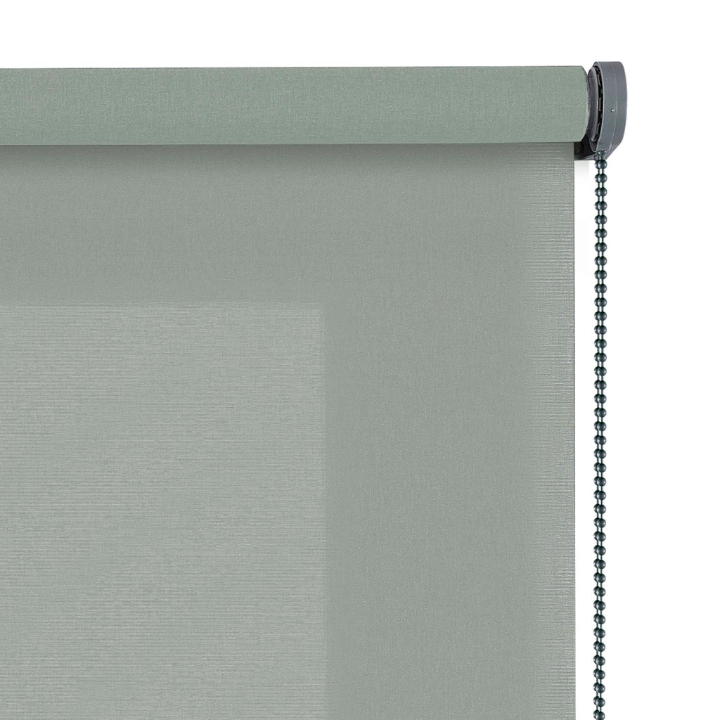 Tenda a Rullo Filtrante, Tenda Avvolgibile Traslucida Liscia Per Finestre e Porte Verde 100x250 cm