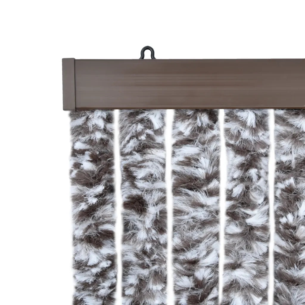Zanzariera Marrone e Beige 56x185 cm Ciniglia 284276