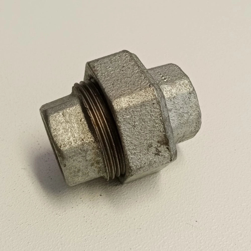 Raccordo ff 1/2'' bocchettone conico a 3 pezzi di ghisa zincata malleabile