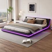 letto basso pu nero 160 x 200 cm