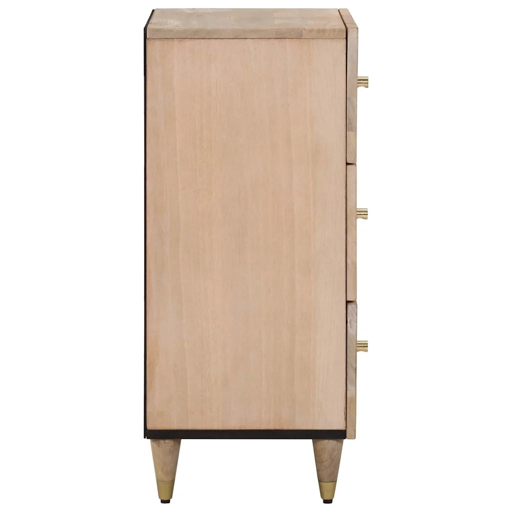 Credenza 40x33x75 cm in Legno Massello di Mango 358271