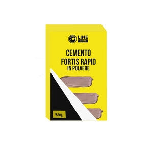 C CEMENTO IN POLVERE RAPIDO 5 KG GRIGIO FORTIS-RAPID- C LINE CRAFT- 4,0 pz
