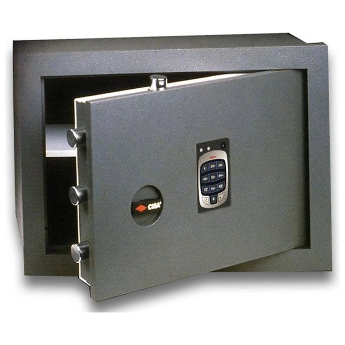CISA 82710500 DGT Vision Cassaforte a Muro Elettronica con Tastiera Retroilluminata e Alimentazione a Pile Stilo 200x360x490 mm colore Grigio