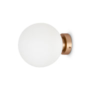Applique Maytoni Basic Form globo bianco ottone MOD321WL-01G3